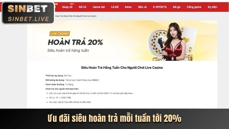 Thưởng nạp lại và khuyến mãi sự kiện U888